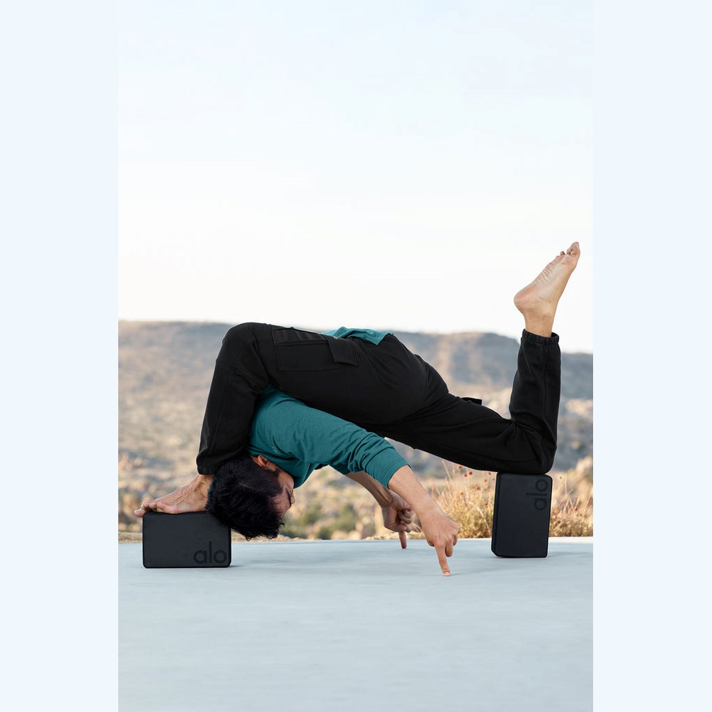 Colchonetas de Yoga Alo Yoga Uplifting Yoga Duo Hombre Negros | JDNH63980