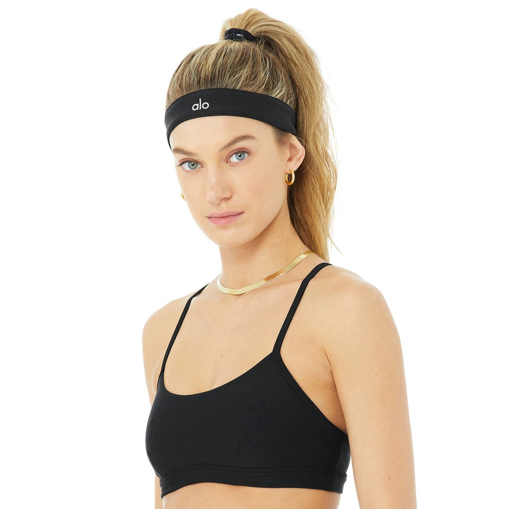 Diademas Alo Yoga Hero Mujer Negros | PLNJ25063