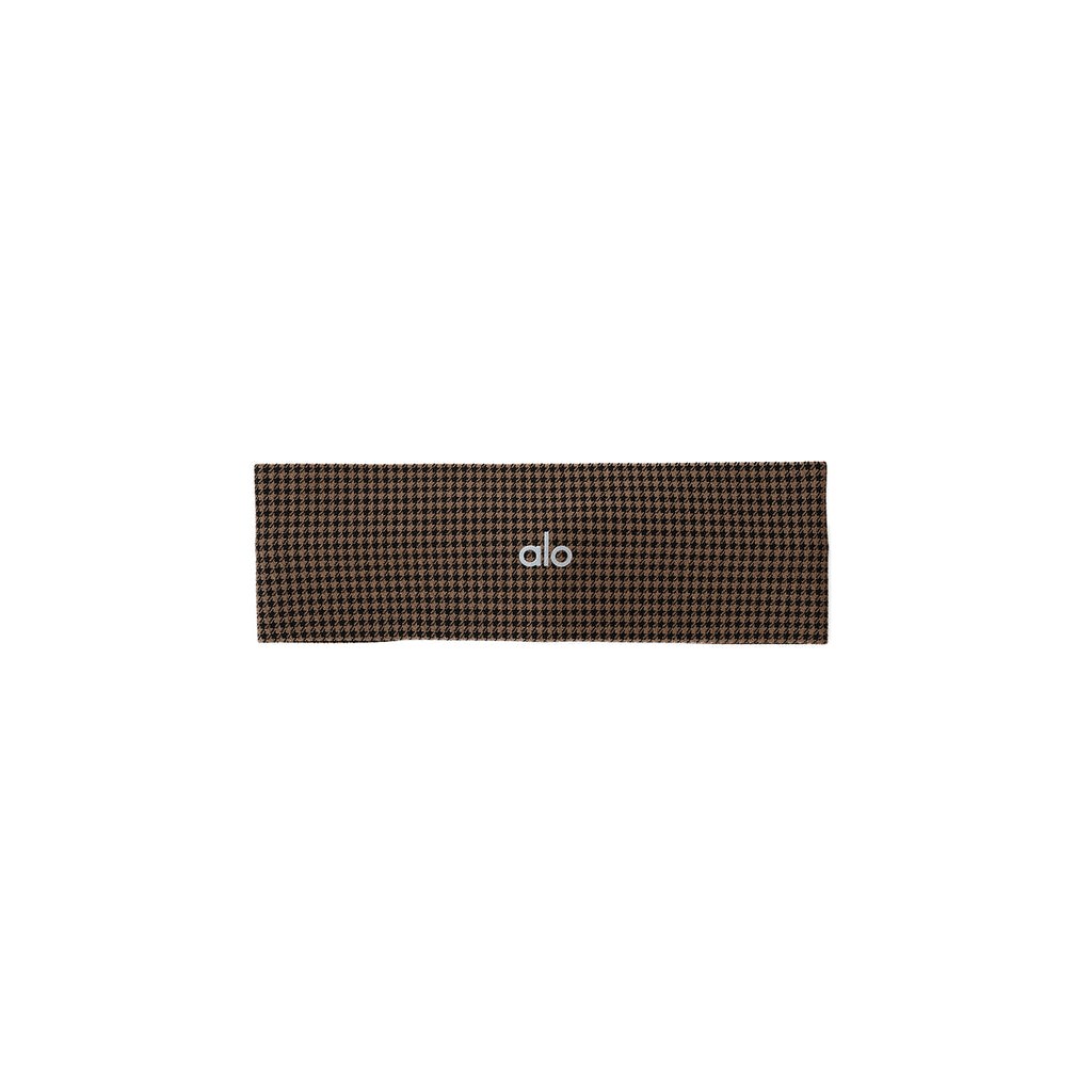 Diademas Alo Yoga Houndstooth Mujer Marrom | NYQB53897