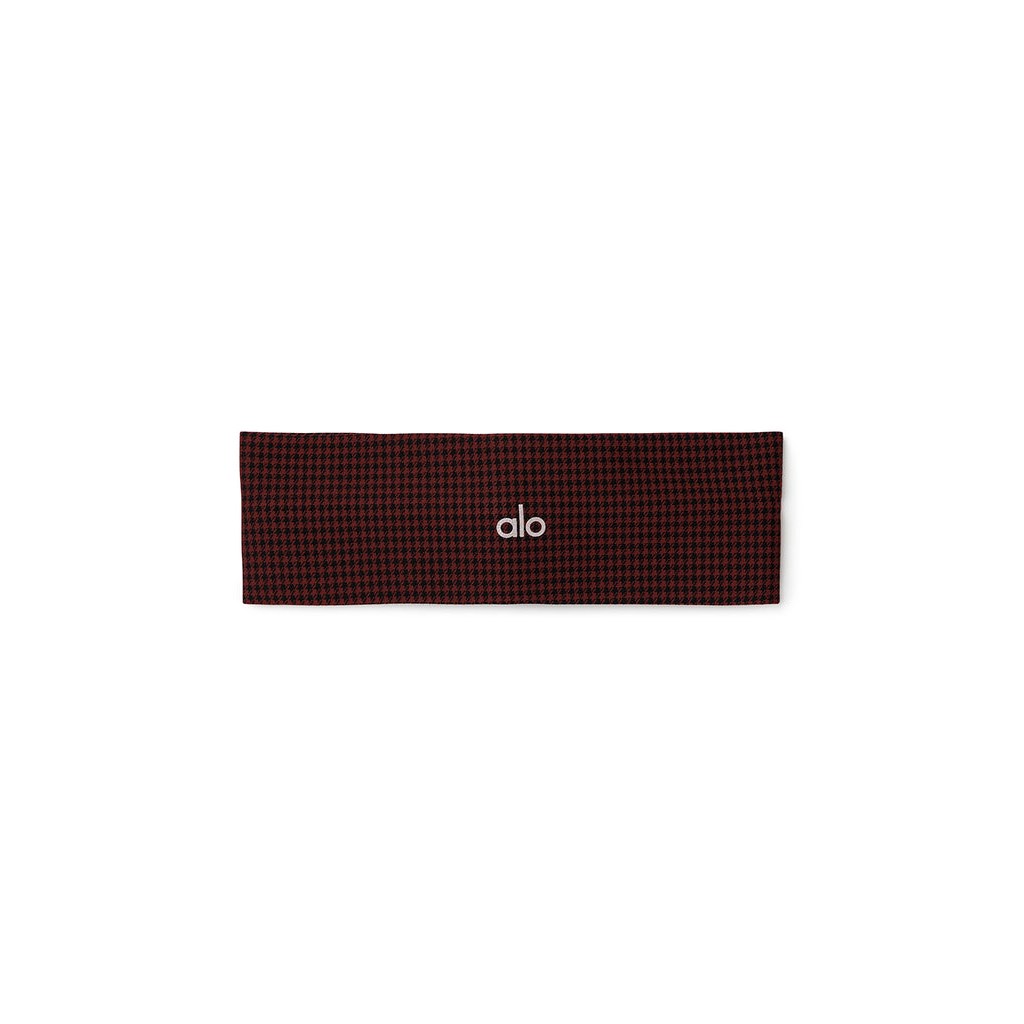 Diademas Alo Yoga Houndstooth Mujer Rojos | NPQZ34971
