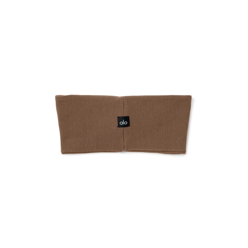 Diademas Alo Yoga Micro Waffle Mujer Marrom | JUQA36854