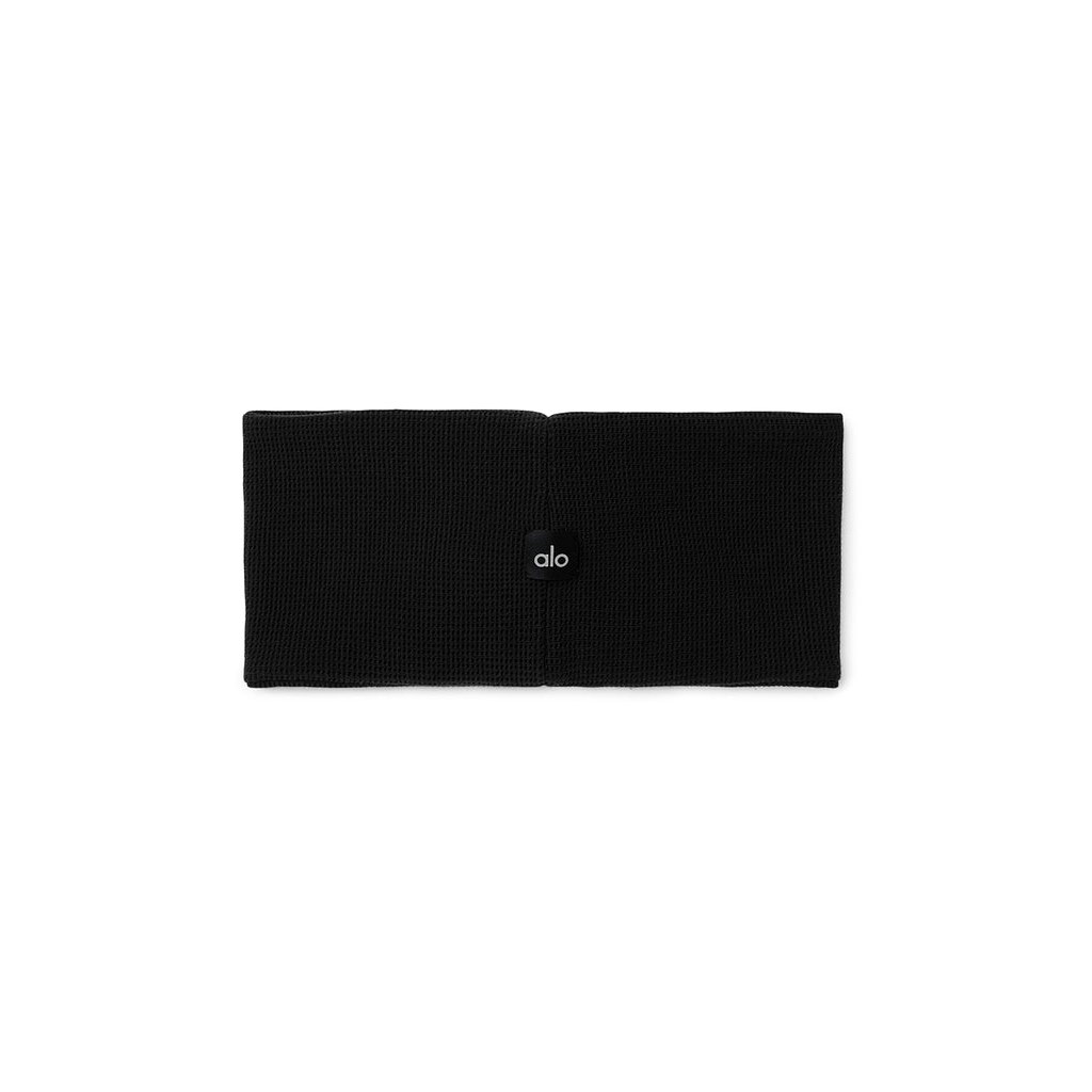 Diademas Alo Yoga Micro Waffle Mujer Negros | JWVS92103