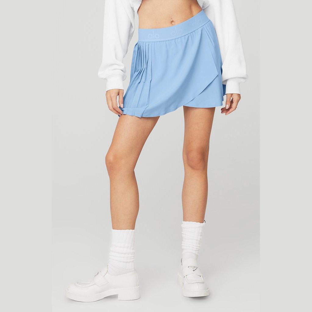 Falda Alo Yoga Aces Tenis Mujer Azules | TICS50968