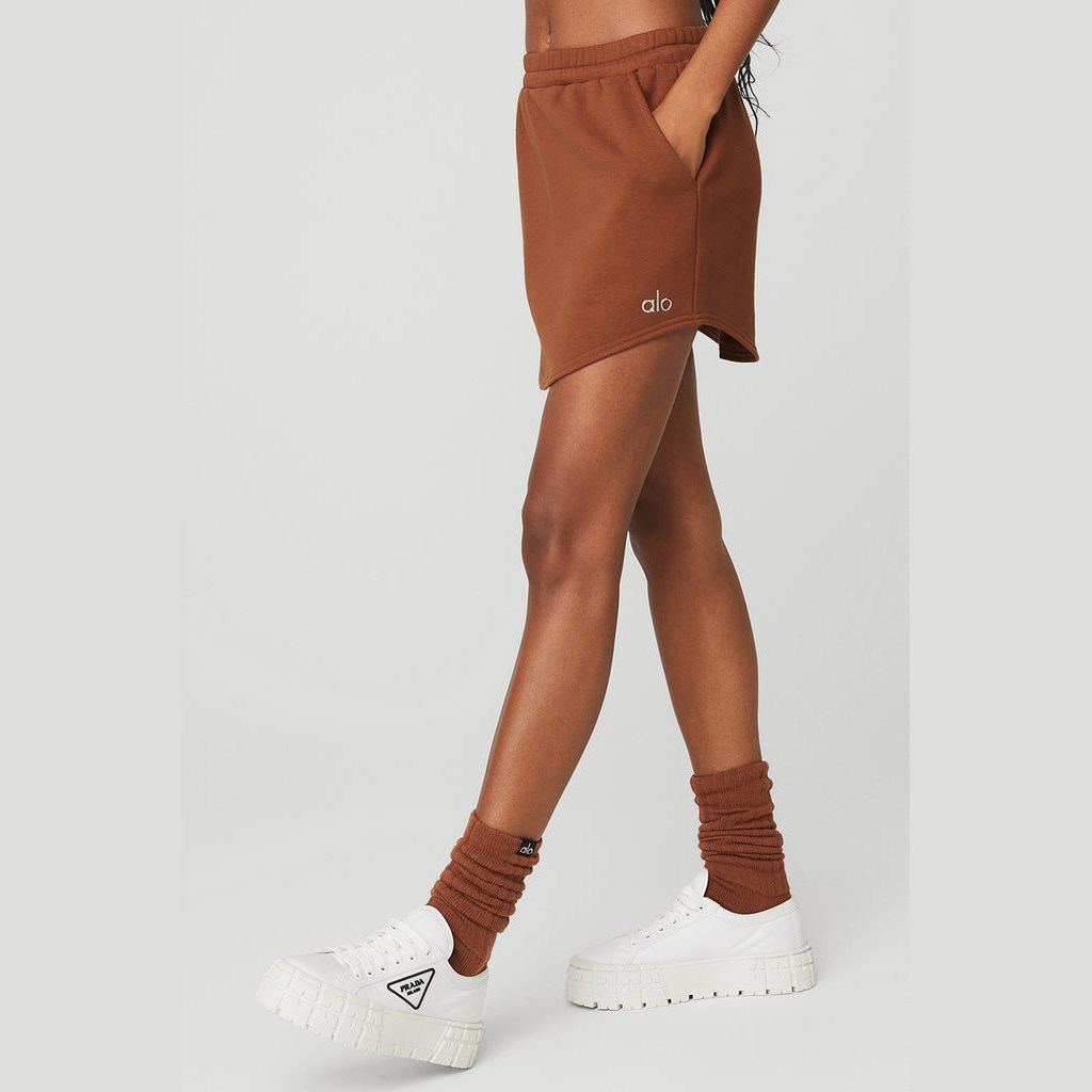 Falda Alo Yoga High-Cintura Accolade Sweatshirt Mujer Marrom | BFTP54967