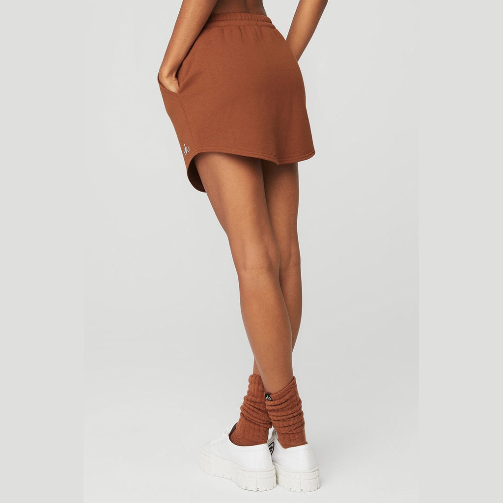 Falda Alo Yoga High-Cintura Accolade Sweatshirt Mujer Marrom | BFTP54967
