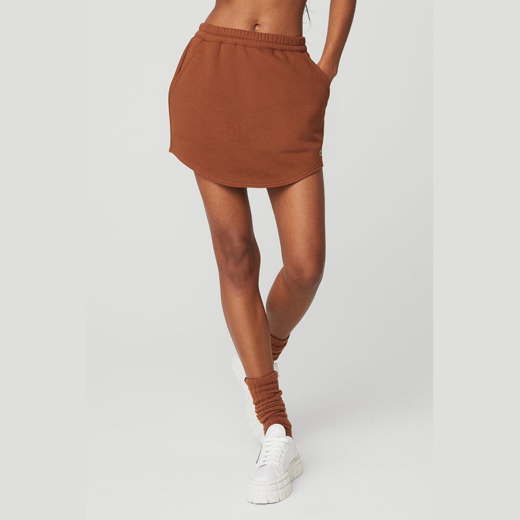Falda Alo Yoga High-Cintura Accolade Sweatshirt Mujer Marrom | BFTP54967