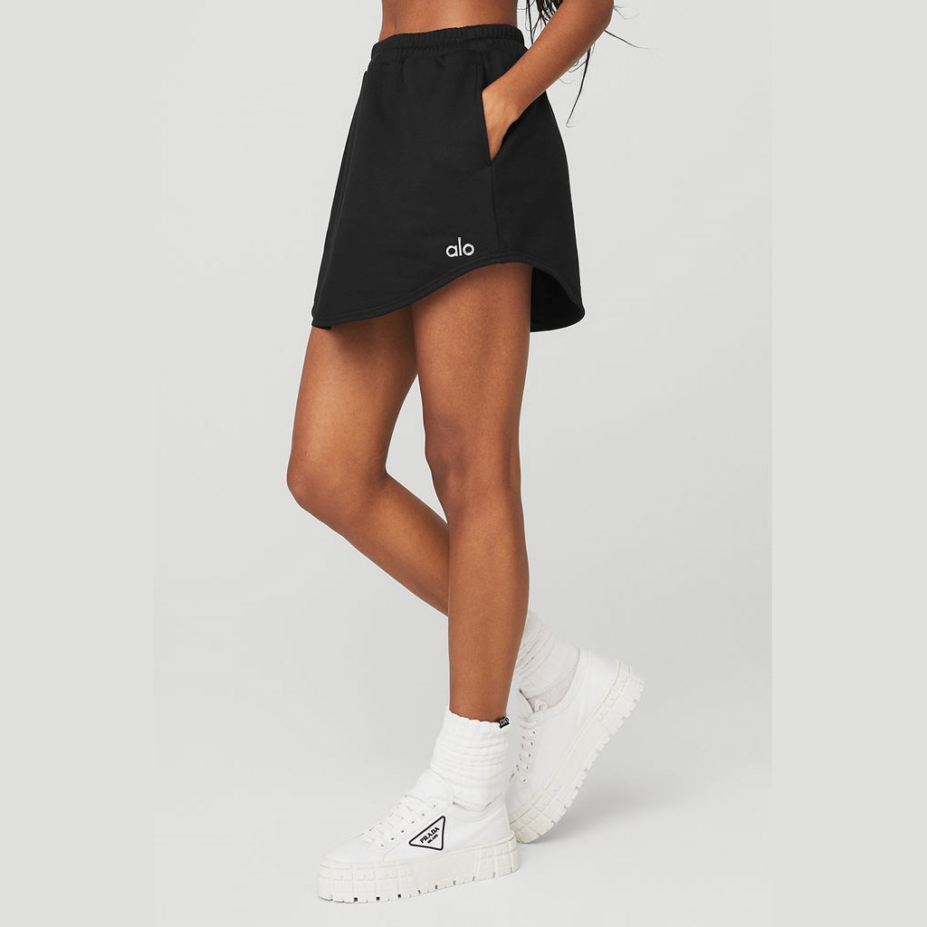 Falda Alo Yoga High-Cintura Accolade Sweatshirt Mujer Negros | WVKR37982