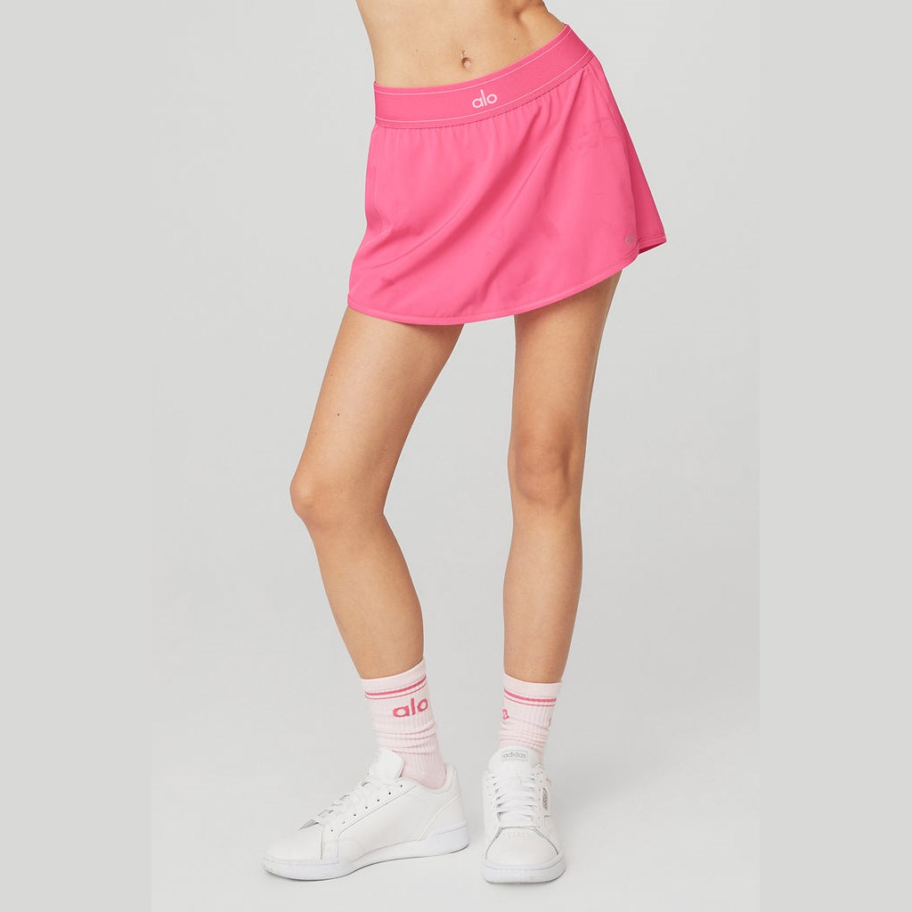 Falda Alo Yoga Match Point Tenis Mujer Rosas | YSTZ50738