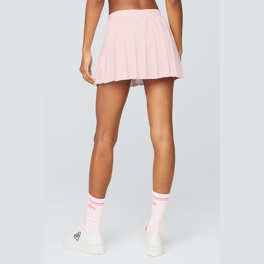 Falda Alo Yoga Varsity Tenis Mujer Rosas | RZWV62147