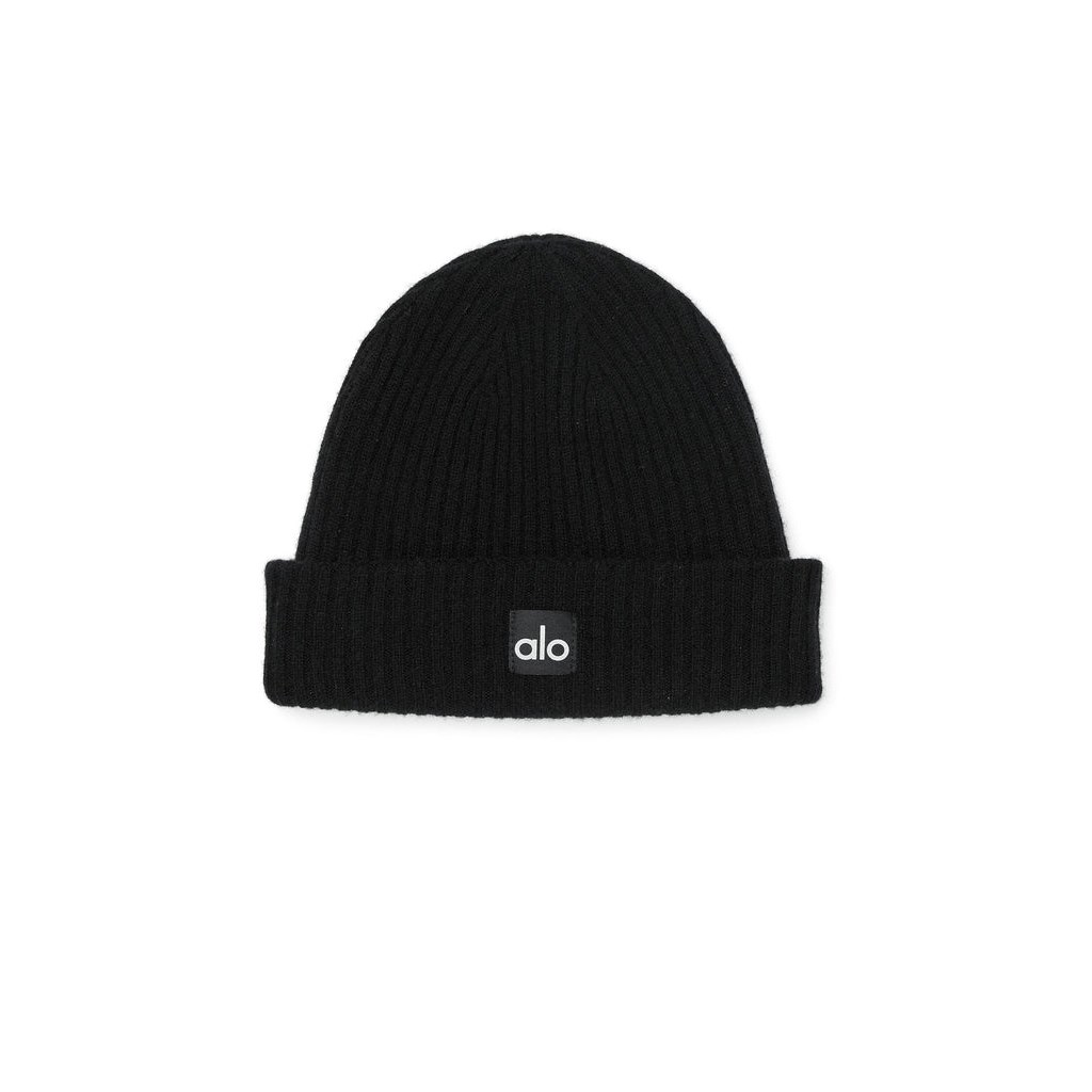 Gorros Alo Yoga Cashmere Beanie Mujer Negros | EWJT34082