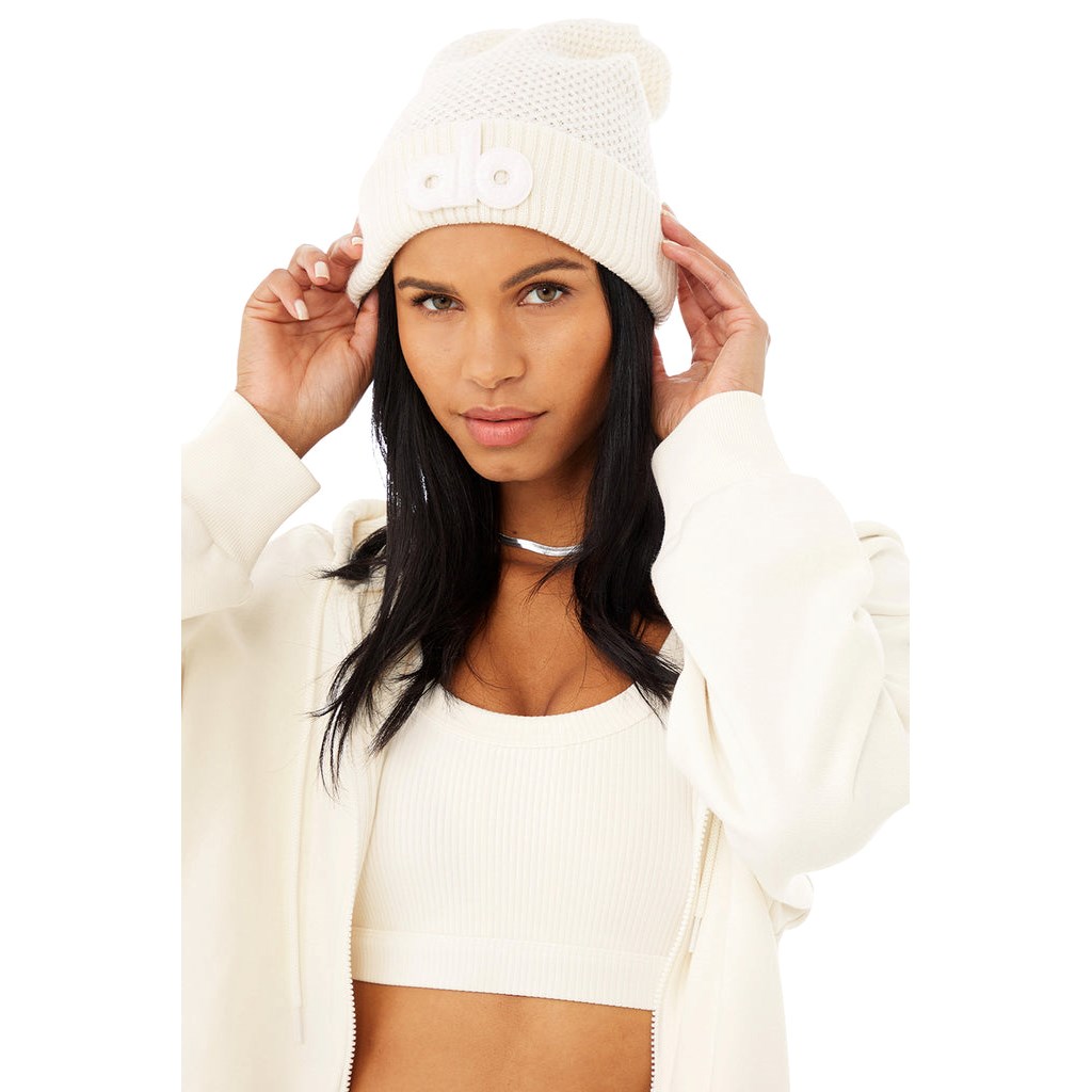 Gorros Alo Yoga Cool Skies Beanie Mujer Blancos | LVFS07834