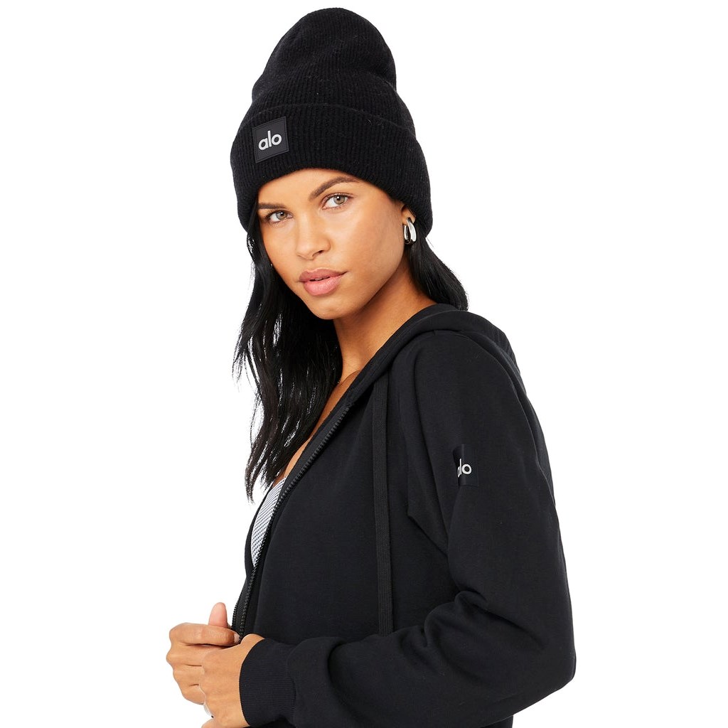Gorros Alo Yoga Everyday Beanie Mujer Negros | HJCZ29601