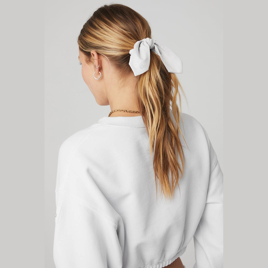 Hair Tie Alo Yoga Alosoft Rhythm Scrunchie Mujer Blancos | QRUJ39860