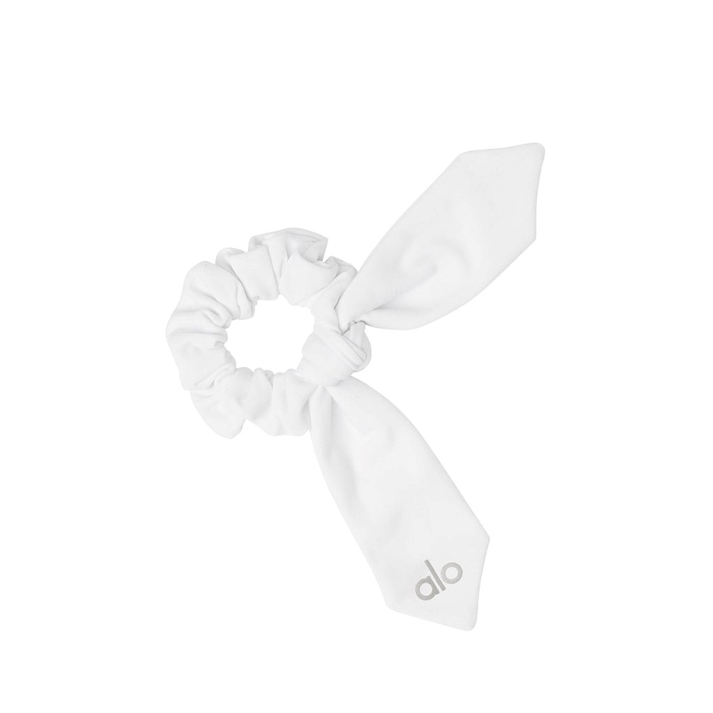 Hair Tie Alo Yoga Alosoft Rhythm Scrunchie Mujer Blancos | QRUJ39860