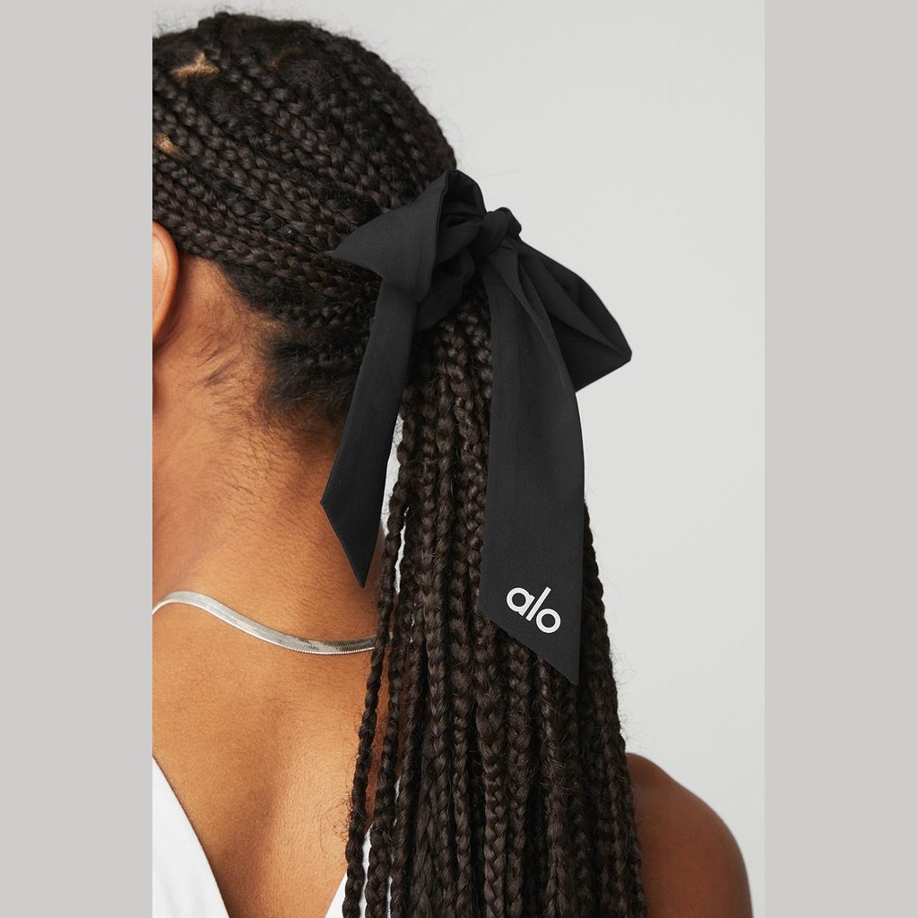 Hair Tie Alo Yoga Love Knots Tie Scrunchie Mujer Negros | VIQU24965