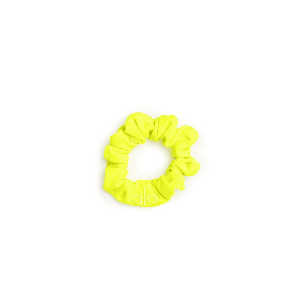 Hair Tie Alo Yoga Neon Scrunchie Mujer Amarillos | IFNY30985