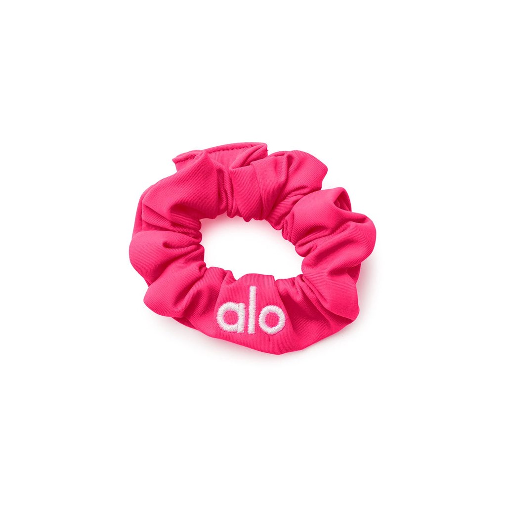 Hair Tie Alo Yoga Neon Scrunchie Mujer Rosas | IGBL34786