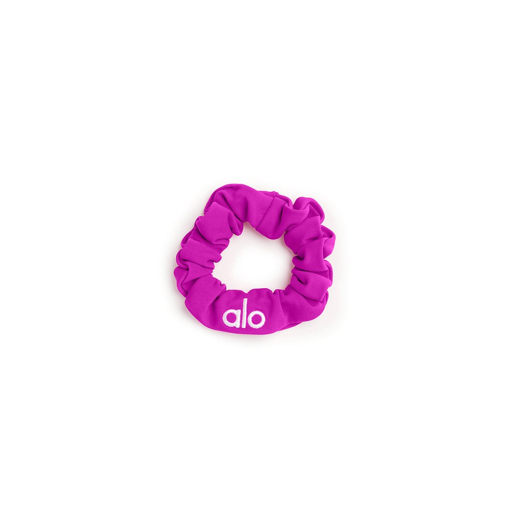 Hair Tie Alo Yoga Neon Scrunchie Mujer Rosas | JFIH59837