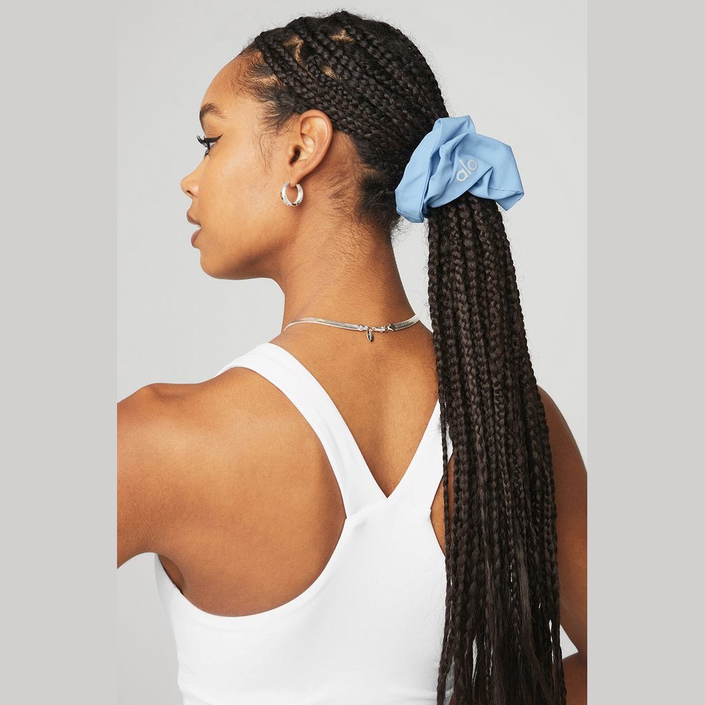 Hair Tie Alo Yoga Oversized Scrunchie Mujer Azules | DTRB04726