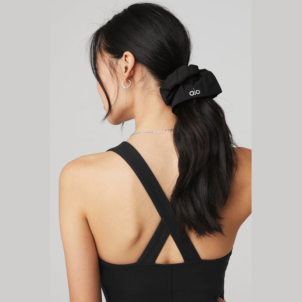 Hair Tie Alo Yoga Oversized Scrunchie Mujer Negros | IGRN59874