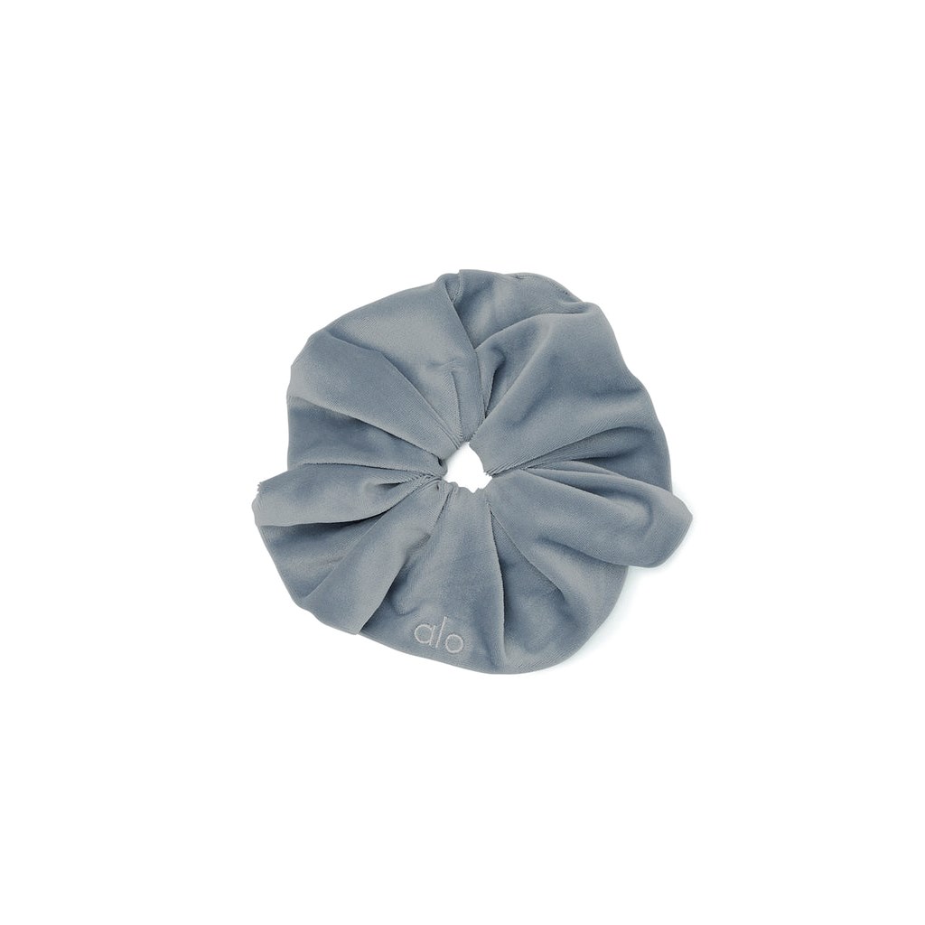 Hair Tie Alo Yoga Velour Oversized Scrunchie Mujer Azules | CTXW08721
