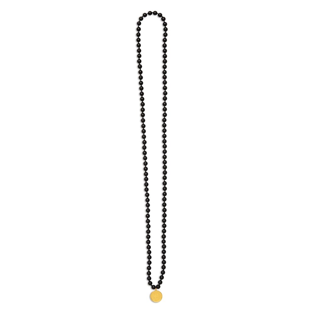 Joyería Alo Yoga Black Onyx Mala Necklace Hombre Negros | EZLQ67259