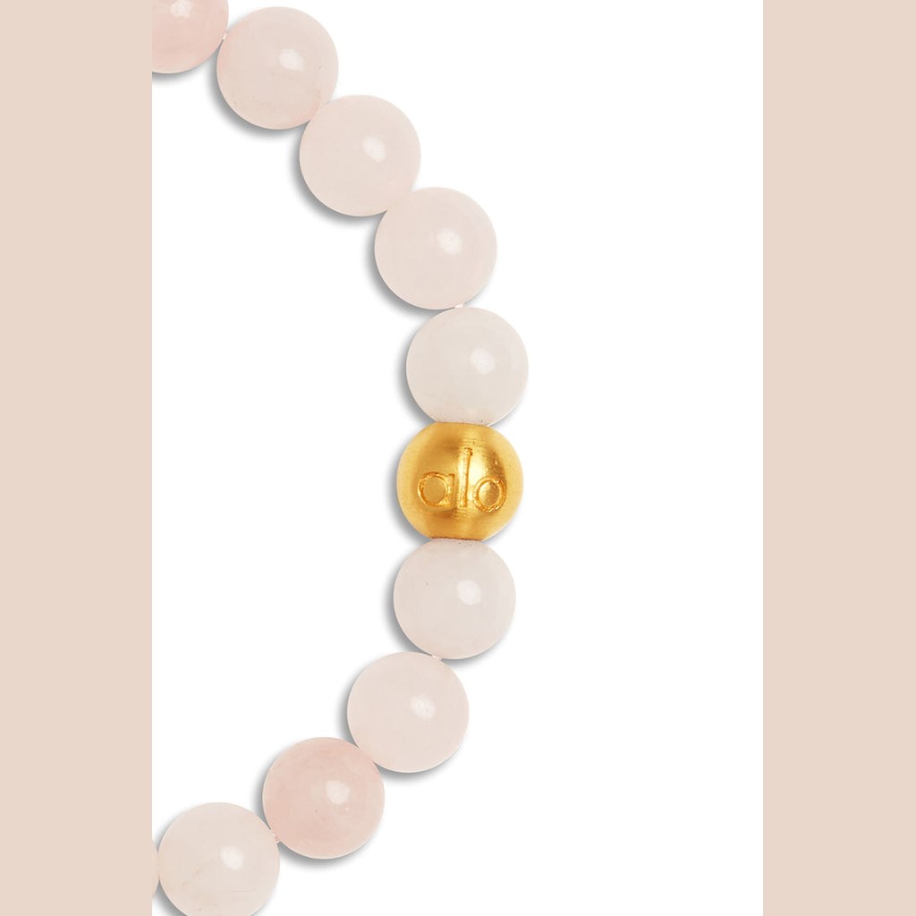 Joyería Alo Yoga Rose Quartz Mala Bracelet Mujer Negros | AUOY71428