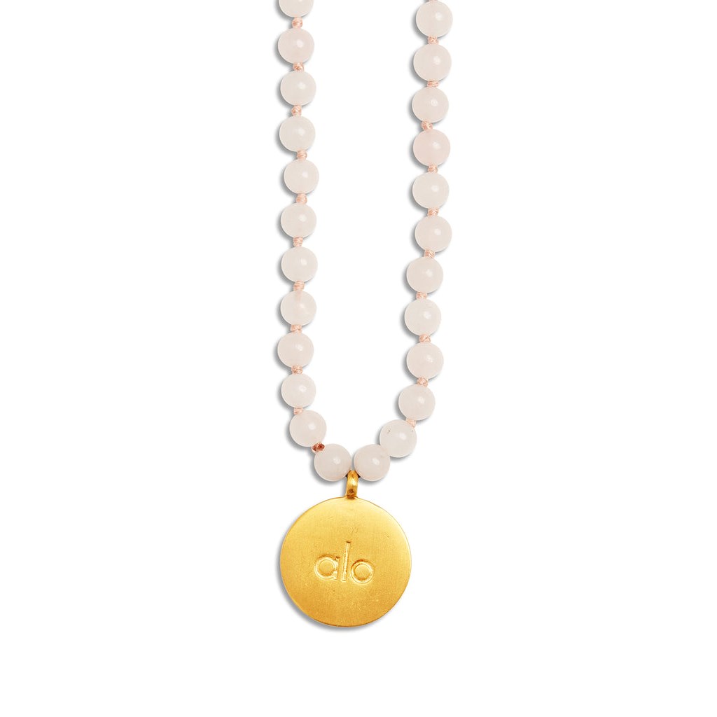 Joyería Alo Yoga Rose Quartz Mala Necklace Mujer Negros | WDLJ05934