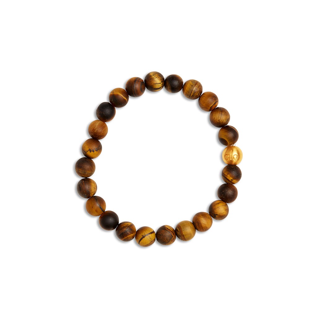 Joyería Alo Yoga Tiger’s Eye Mala Bracelet Mujer Negros | OKCP38247