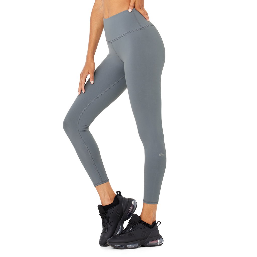 Leggins Alo Yoga 7/8 High-Cintura Airbrush Mujer Azules | IBXT48769