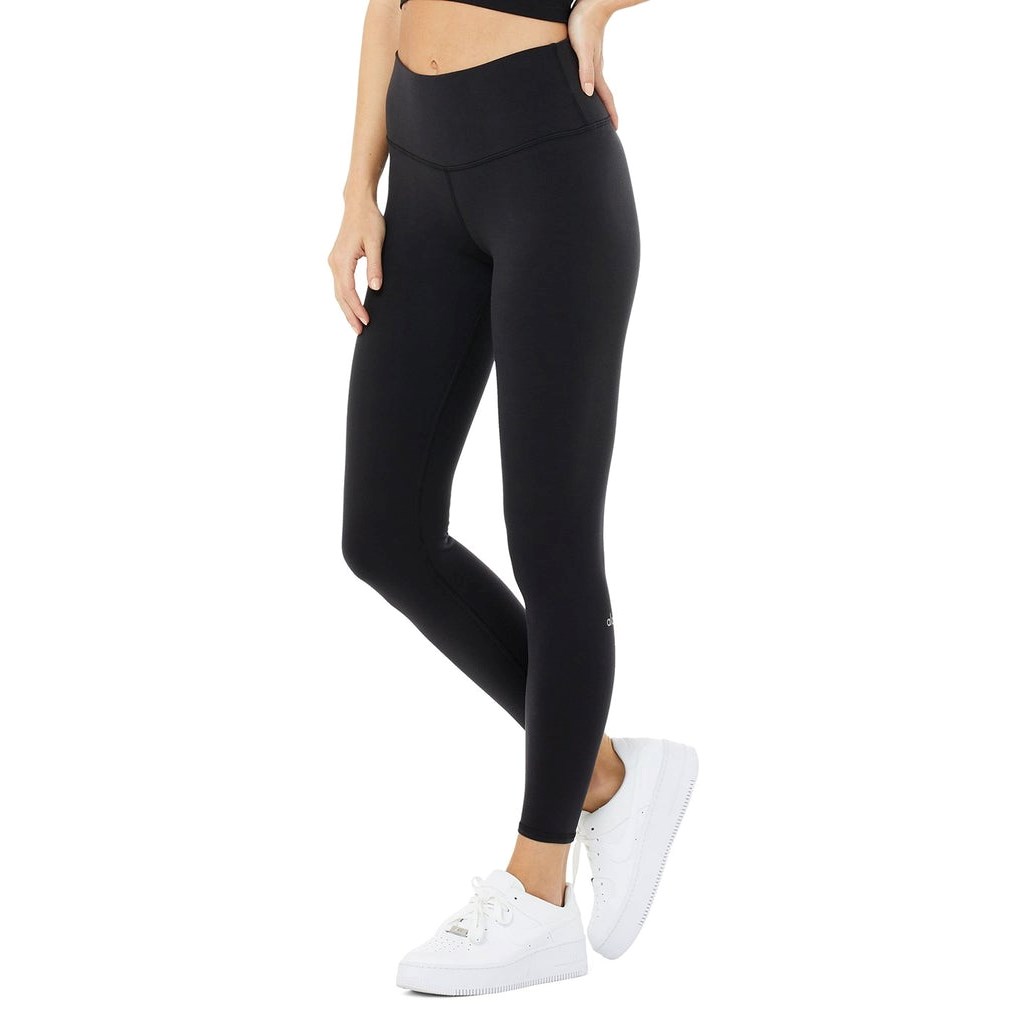 Leggins Alo Yoga 7/8 High-Cintura Airbrush Mujer Negros | ZVEJ36587