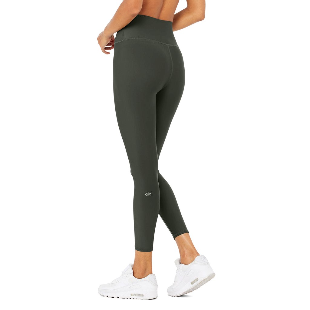 Leggins Alo Yoga 7/8 High-Cintura Airlift Mujer Verdes | QYPC73650
