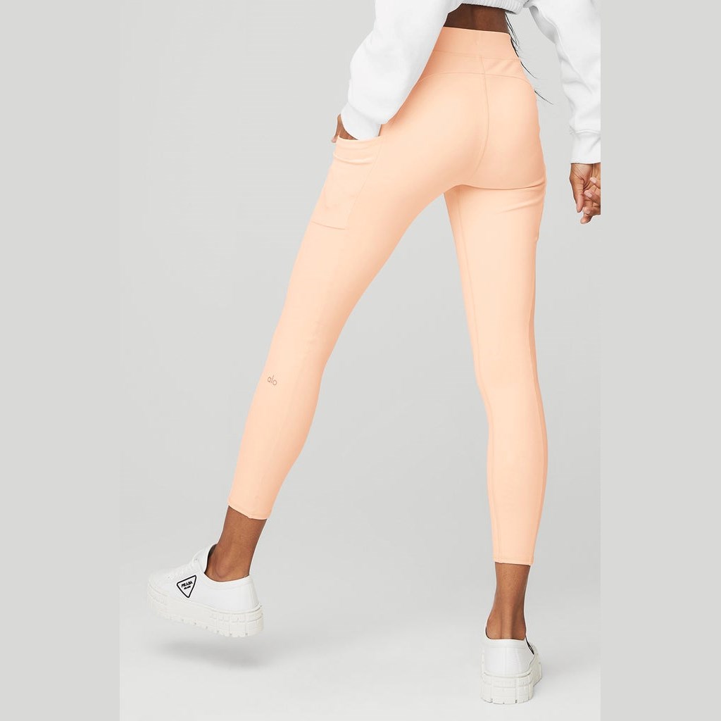 Leggins Alo Yoga 7/8 High-Cintura Checkpoint Mujer Naranjas | DXTC30197