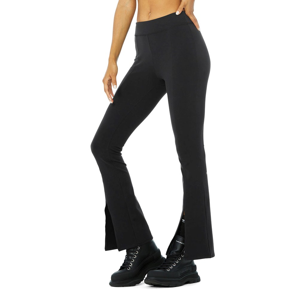 Leggins Alo Yoga 7/8 High Cintura Flutter Mujer Negros | VOKL76234