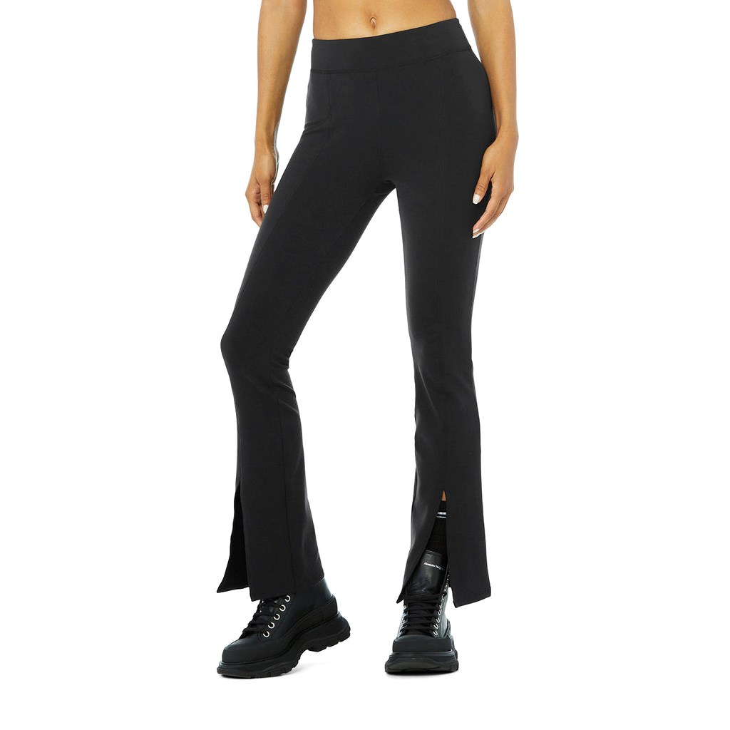 Leggins Alo Yoga 7/8 High Cintura Flutter Mujer Negros | VOKL76234