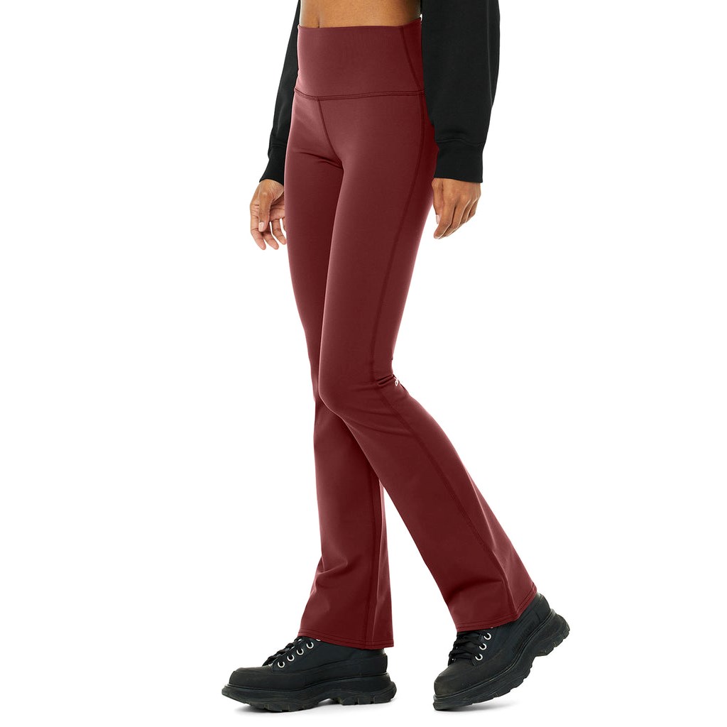 Leggins Alo Yoga Airbrush High-Cintura Bootcut Mujer Rojos | PMVD49806