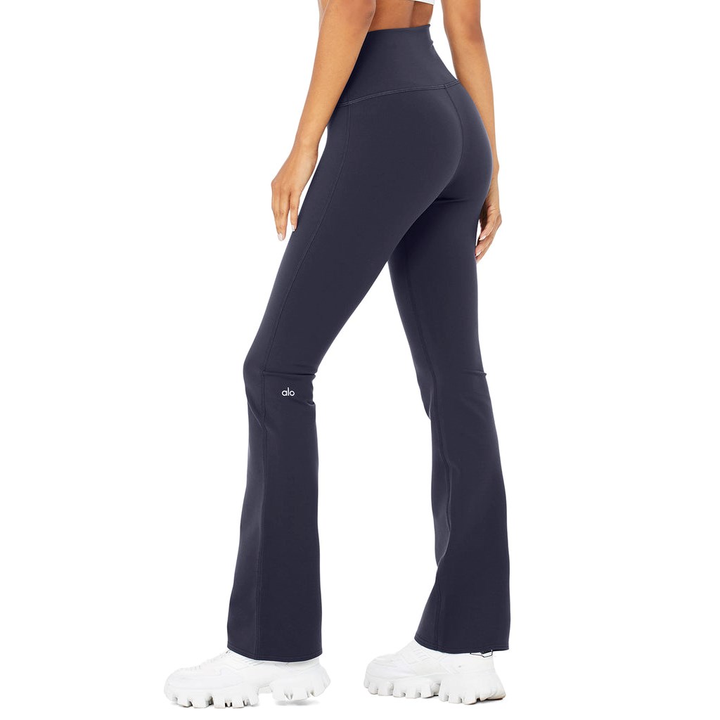 Leggins Alo Yoga Airbrush High-Cintura Bootcut Mujer Azules | QCBJ62841