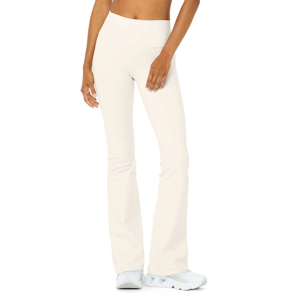 Leggins Alo Yoga Airbrush High-Cintura Bootcut Mujer Blancos | VQOL12950