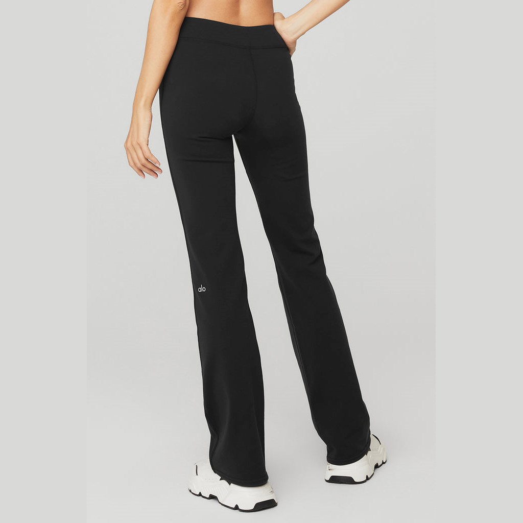 Leggins Alo Yoga Airbrush Low-Rise Bootcut Mujer Negros | JWKU13649