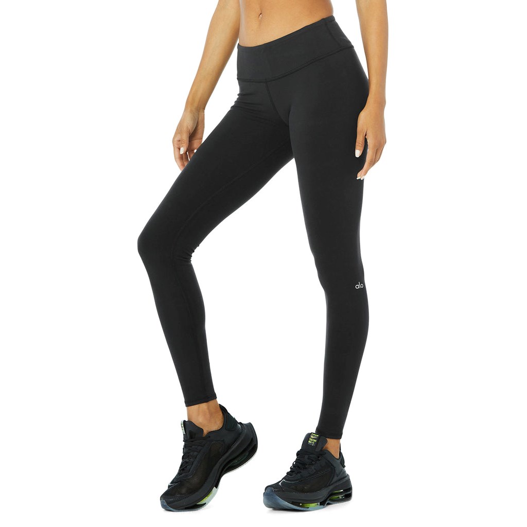Leggins Alo Yoga Airbrush Mujer Negros | CKVN58043