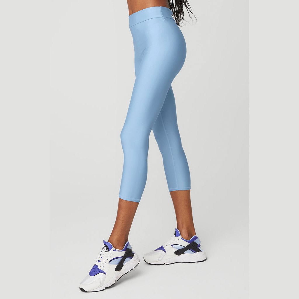 Leggins Alo Yoga Airlift High-Cintura Conceal-Zip Capri Mujer Azules | ADTC14069