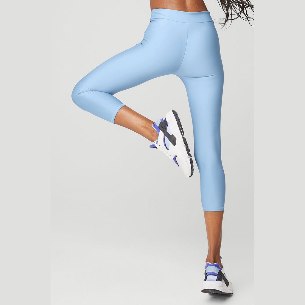 Leggins Alo Yoga Airlift High-Cintura Conceal-Zip Capri Mujer Azules | ADTC14069