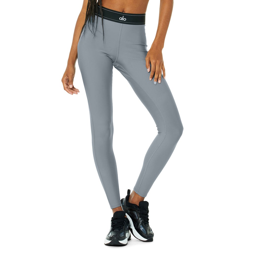 Leggins Alo Yoga Airlift High-Cintura Suit Up Mujer Azules | JUIK71685