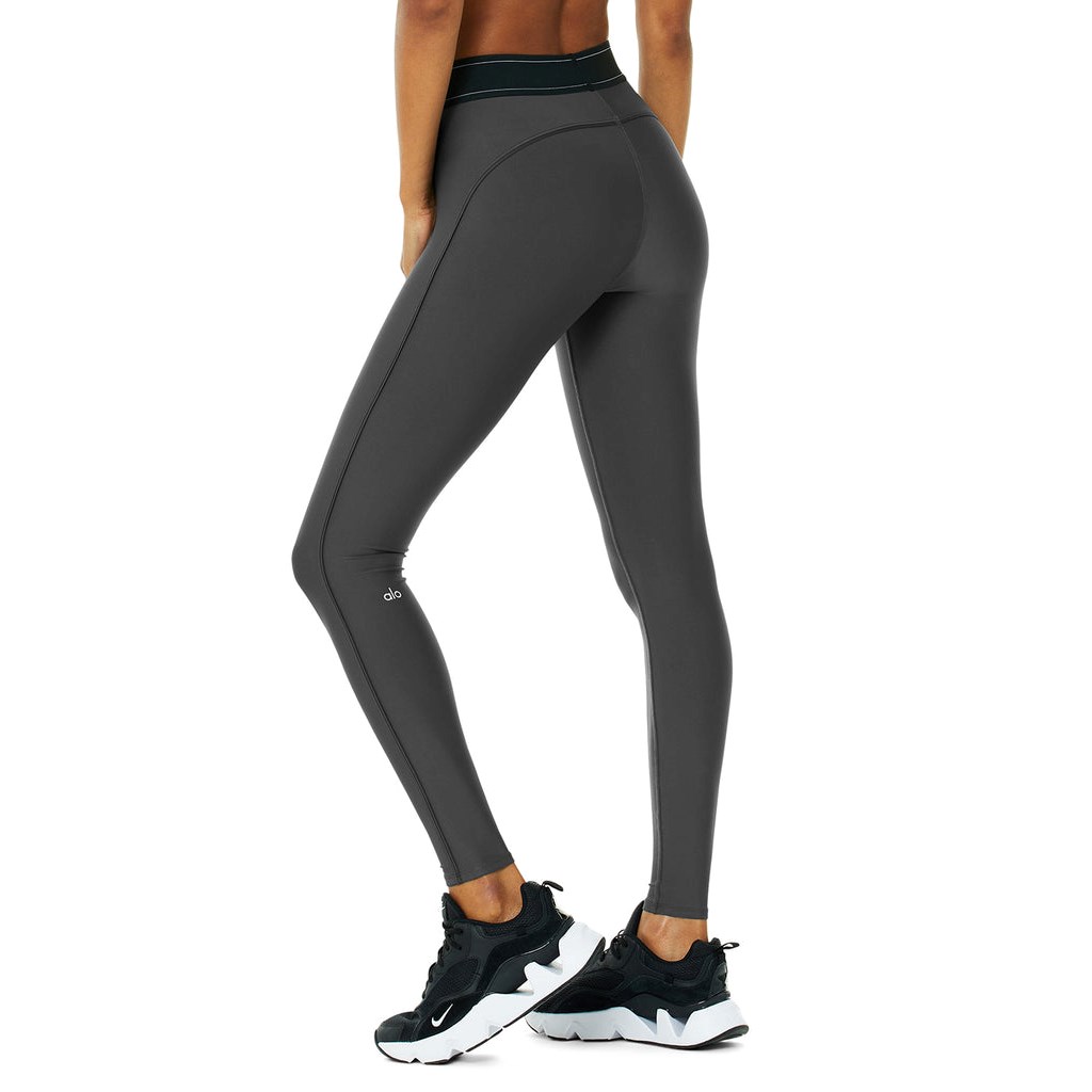 Leggins Alo Yoga Airlift High-Cintura Suit Up Mujer Grises | SQAF49853
