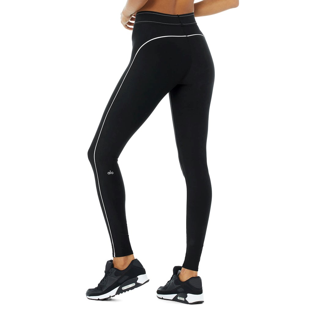 Leggins Alo Yoga Airlift High-Cintura Suit Up Mujer Negros | ZBKS36158