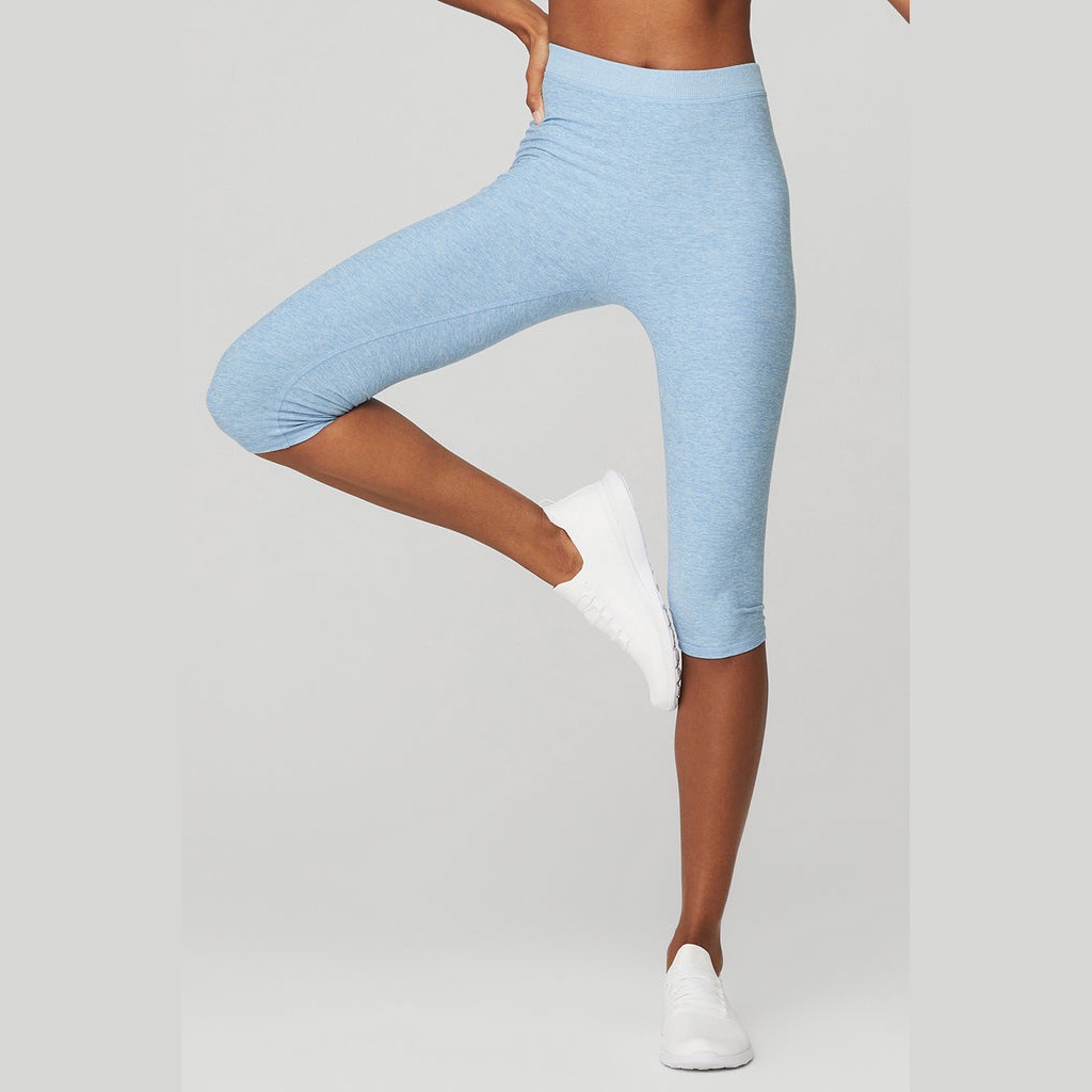 Leggins Alo Yoga Alosoft High-Cintura Iconic 90\'s Capri Mujer Azules | MEUL92837