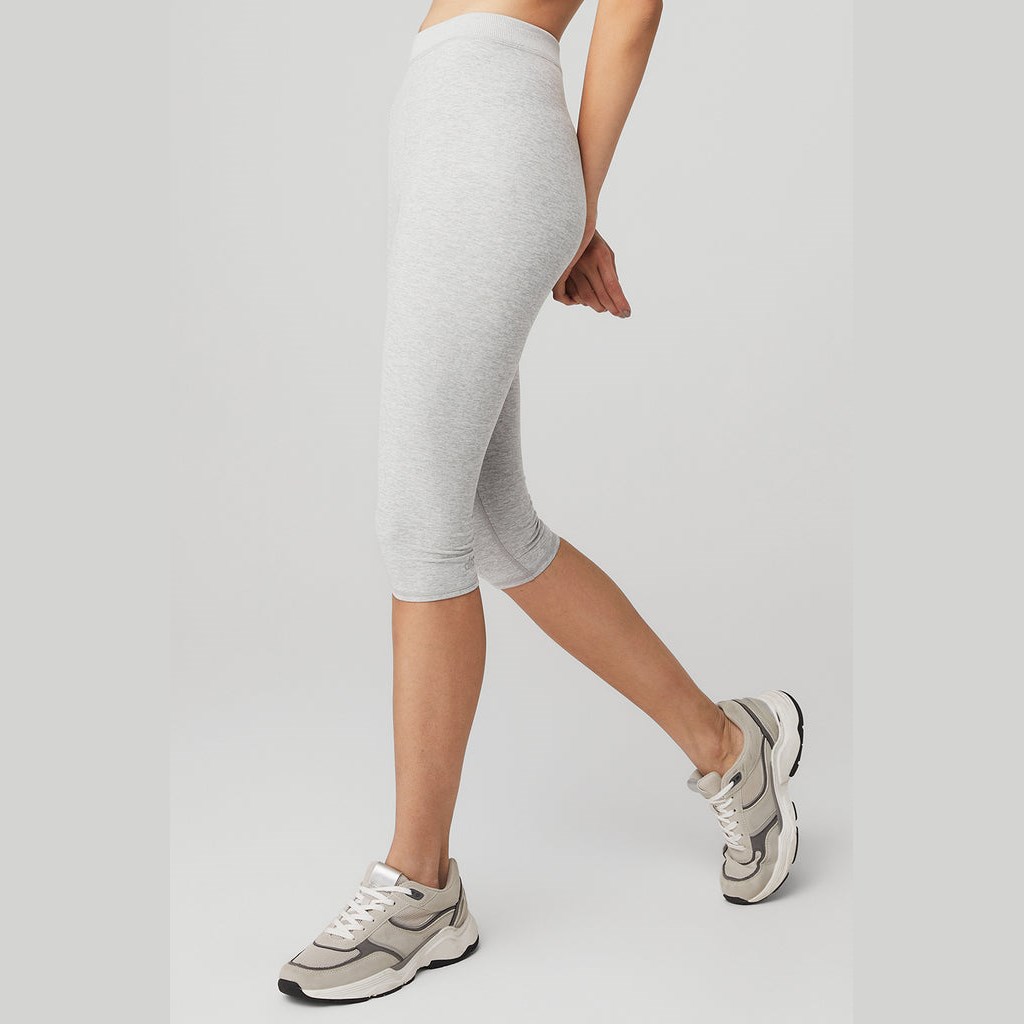 Leggins Alo Yoga Alosoft High-Cintura Iconic 90's Capri Mujer Grises | XLCE05274