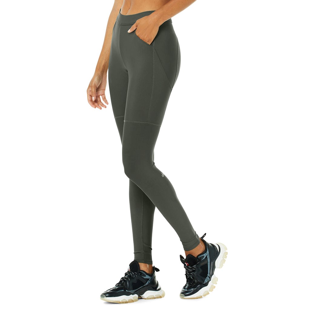Leggins Alo Yoga High-Cintura 4 Pocket Utility Mujer Verdes | ZQRC12870
