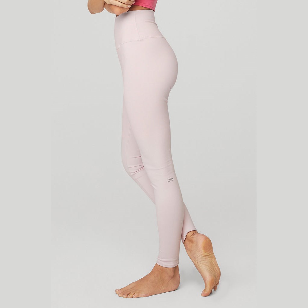 Leggins Alo Yoga High-Cintura Airbrush Mujer Rosas | ACYE87190