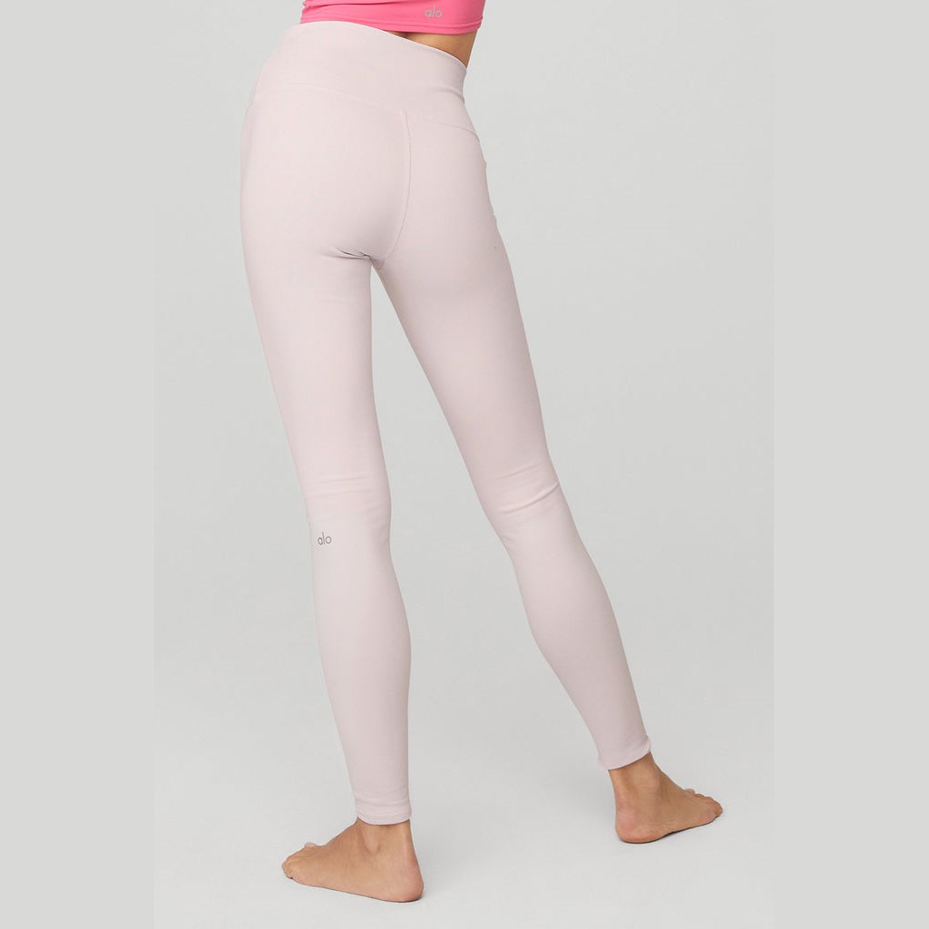 Leggins Alo Yoga High-Cintura Airbrush Mujer Rosas | ACYE87190
